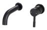 Pontias 155mm Wall Mounted Basin Mixer - Matt Black