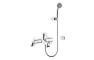 VitrA Minimax S Bath/Shower Mixer - Chrome