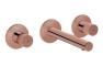 VitrA Origin Wall Mounted 3-Hole Basin Mixer - Soft Copper