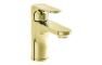 VitrA Root Round Compact Basin Mixer - Soft Gold