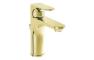 VitrA Root Round Basin Mixer w/Waste Lever - Soft Gold
