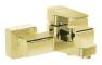 VitrA Root Square Wall Mounted Bath/Shower Mixer - Soft Gold