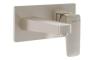 VitrA Root Square Wall Mounted Basin Mixer - Brushed Nickel