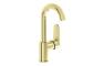 VitrA Root Round Swivel Basin Mixer - Soft Gold