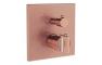 VitrA Suit Integrated Thermostatic Shower Mixer - Soft Copper