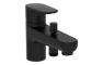 VitrA Flow Soft Monohole Bath/Shower Mixer - Matt Black