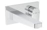 VitrA Flow Square Wall Mounted Basin Mixer - Chrome