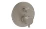 VitrA Root Round Integrated Thermostatic Bath/Shower Mixer Valve - Brushed Nickel