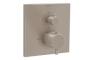 VitrA Root Square Integrated Thermostatic 1-Way Shower Mixer Valve - Brushed Nickel