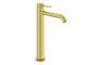 VitrA Minimax Round Tall Basin Mixer - Brushed Brass