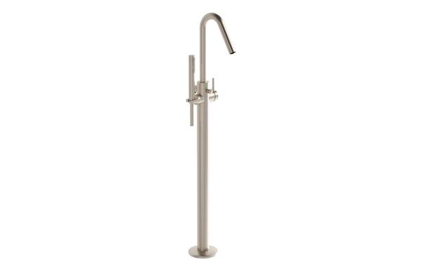 VitrA Origin Floor Standing Bath Filler - Brushed Nickel