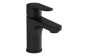 VitrA Root Round Compact Basin Mixer - Matt Black