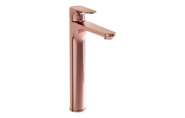 VitrA Root Round Tall Basin Mixer - Soft Copper