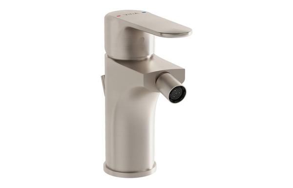 VitrA Root Round Bidet Mixer - Brushed Nickel