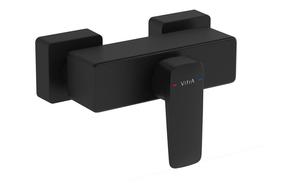 VitrA Root Square Wall Mounted Shower Mixer Valve - Matt Black