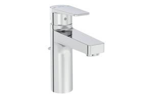 VitrA Flow Square Large Basin Mixer w/Waste Lever - Chrome