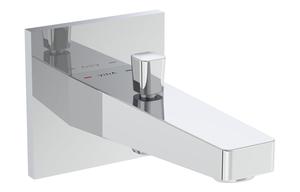 VitrA Root Square Wall Mounted Monohole Bath/Shower Mixer - Chrome