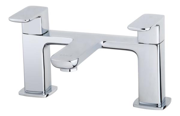 VitrA Square Wall Mounted Bath Filler - Chrome