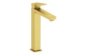 VitrA Minimax Square Tall Basin Mixer - Brushed Brass