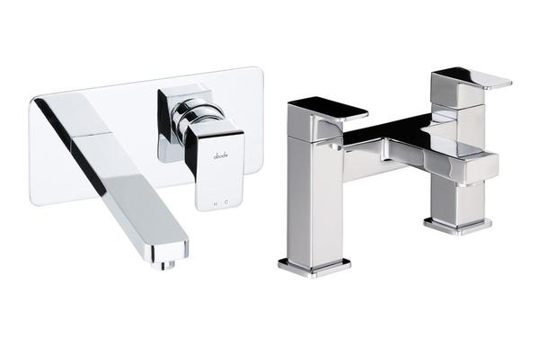 Abode Fervour Pack Offer 5 (Wall Mounted Basin Mixer & Bath Filler) - Chrome
