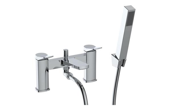 Florence Bath/Shower Mixer & Bracket - Chrome