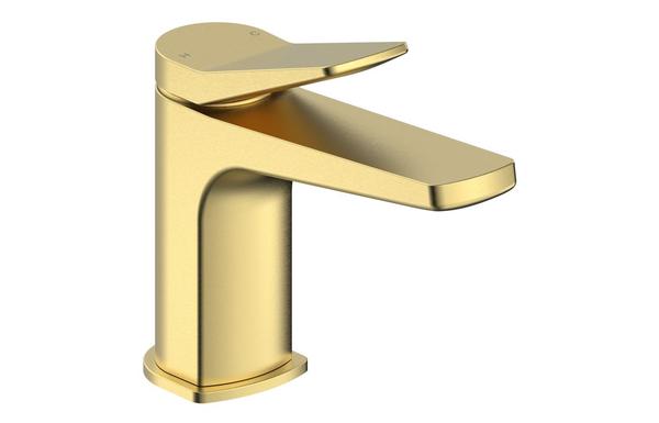 Florence Basin Mixer & Waste - Brushed Brass