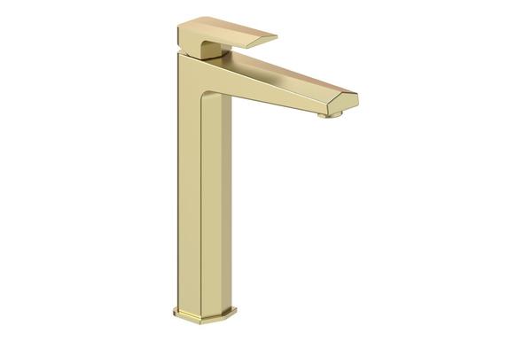 Rhodes Tall Basin Mixer - Brushed Brass