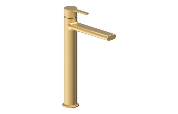 Evolution Tall Basin Mixer - Brushed Brass