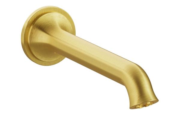 VitrA Origin Classic Wall Mounted Bath Spout - Brushed Gold