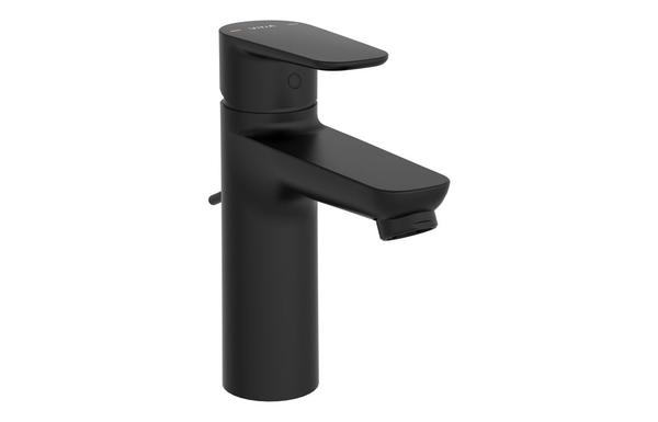 VitrA Flow Soft Large Basin Mixer w/Waste Lever - Matt Black
