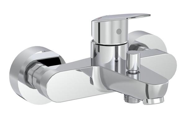 VitrA Flow Round Wall Mounted Bath/Shower Mixer - Chrome