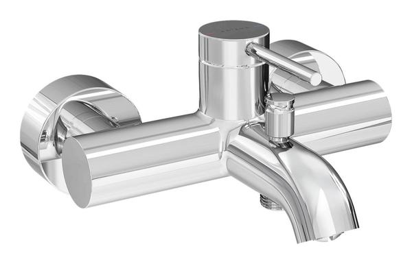 VitrA Round Wall Mounted Bath Filler - Chrome