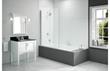 Merlyn 900x1500mm 2-Panel Hinged Bath Screen - Right Hand