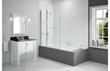 Merlyn 1150x1500mm 2-Panel Curved Bath Screen