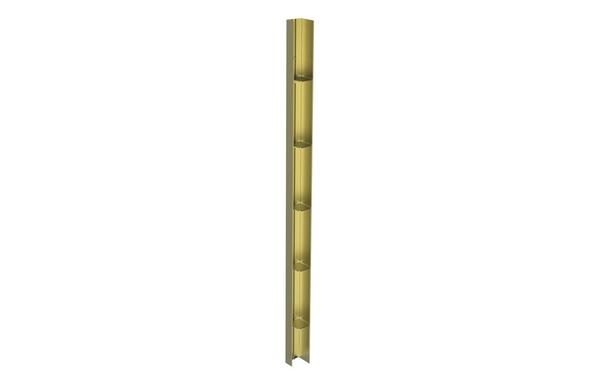 Flecx 1950mm Wetroom Storage Shelves - Brushed Brass