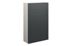 Abbi 500mm Slim WC Unit - Matt Graphite Grey (Grey Cab)