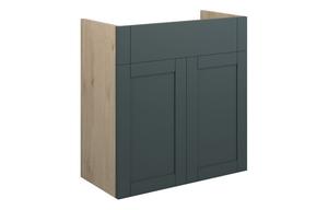 Abbi 600mm Standard Basin Unit - Matt Green Camo (Oak Cab)