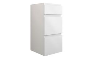 Clarence 300mm Standard 3 Drawer Unit - White Gloss (Grey Cab)