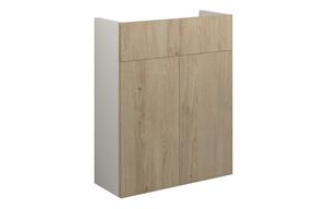 Eden 500mm Slim Basin Unit - Havana Oak (Grey Cab)