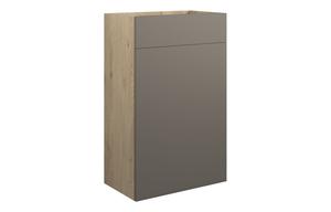 Eden 500mm Standard WC Unit - Matt Stone (Oak Cab)