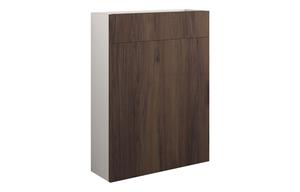 Eden 600mm Slim WC Unit - Warm Walnut (Grey Cab)