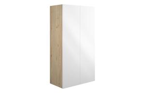 Eden 600mm Standard 2 Door Storage Unit - White Gloss (Oak Cab)