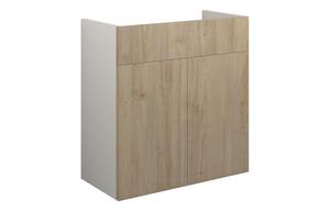 Eden 600mm Standard Basin Unit - Havana Oak (Grey Cab)