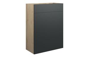Eden 600mm Standard WC Unit - Matt Graphite Grey (Oak Cab)