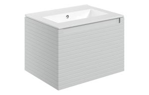 Sight 615mm Wall Hung 1 Drawer Basin Unit & 0TH Thin Edge Basin - Matt Mineral Grey