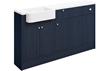 Valinso 1542mm Basin  WC & 1 Drawer  1 Door Unit Pack (RH) - Indigo Ash