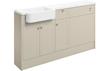 Valinso 1542mm Basin  WC & 1 Drawer  1 Door Unit Pack (LH) - Matt Latte