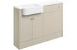 Valinso 1242mm Basin & WC Unit Pack (LH) - Matt Latte