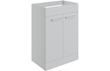 Sabanto 590mm Floor Standing 2 Door Basin Unit (No Top) - Grey Gloss