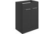 Sabanto 590mm Floor Standing 2 Door Basin Unit (No Top) - Anthracite Gloss